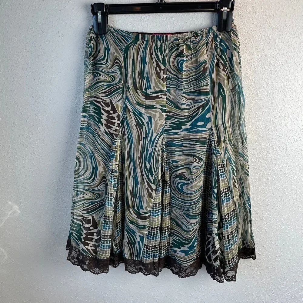 NWT Sunny Leigh Silk Skirt Size S